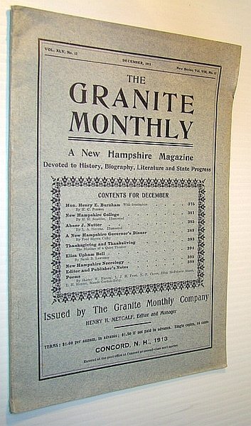 The Granite Monthly - A New Hampshire Magazine Devoted to …