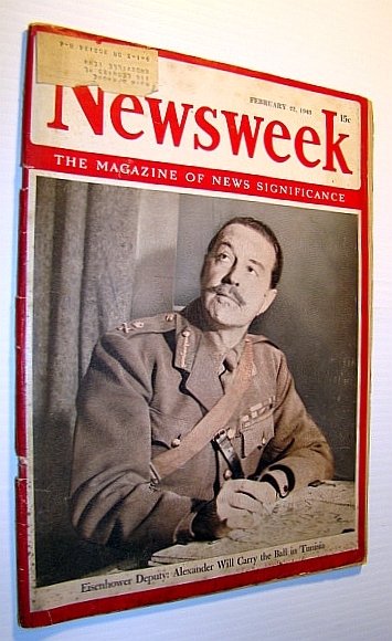 Newsweek - The Magazine of News Significance, February 22, ,1943 …