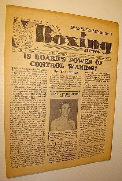 Boxing News, February 4, 1948, Vol. 4, No. 5 New …