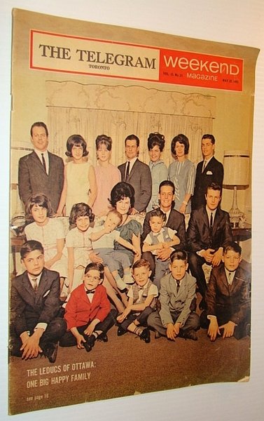 Weekend Magazine, 22 May 1965 - Leduc Family Cover Photo