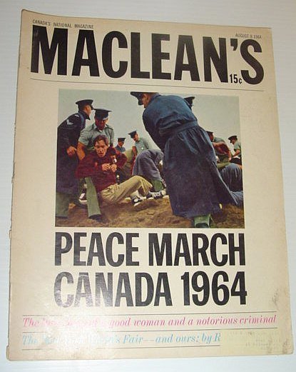 Maclean's Magazine, August 8, 1964 - Peace March Canada, 1964