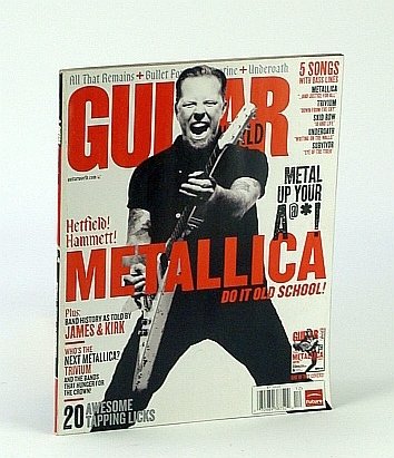 Guitar World Magazine, December (Dec.) 2008: James Hetfield (of Metallica) …