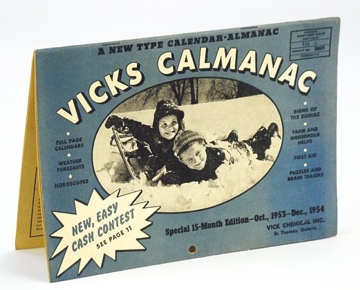 Vicks Calmanac - A New Type of Calendar-Almanac: Special 15-Month …
