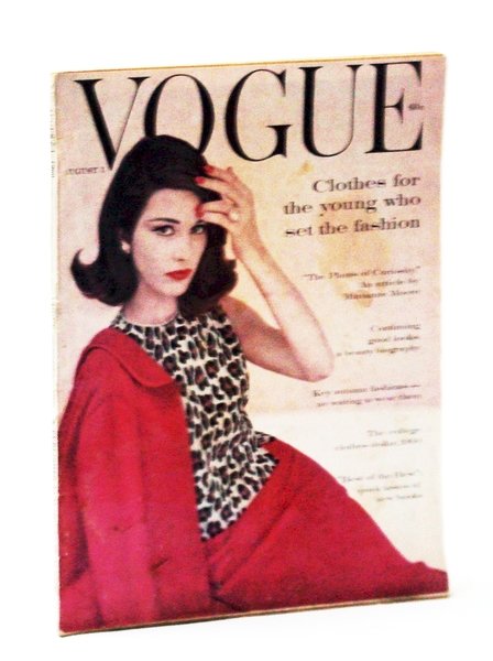 Vogue Magazine (American), August (Aug.) 1, 1960, Vol. 136, No. …