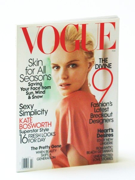 Vogue (American) Magazine, February (Feb.) 2008 - Kate Bodsworth Cover