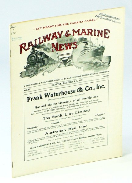 Railway & Marine News, A Semi-Monthly Publication Devoted to Pacific …