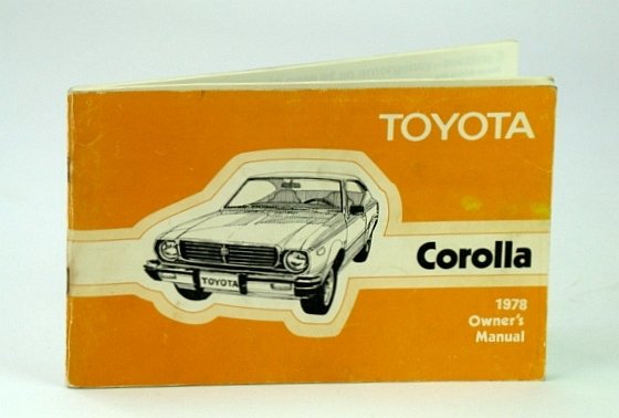 Toyota Corolla 1978 Owner's Manual