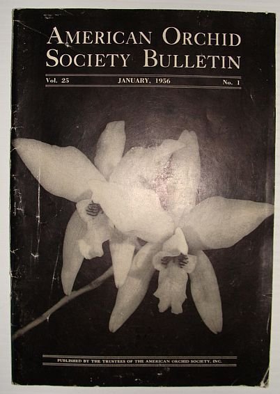 American Orchid Society Bulletin Vol. 25 January, 1956 No. 1 | Immagine principale
