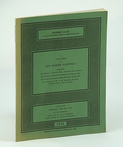 Sotheby & Co. Catalogue of Old Master Paintings Including Property …
