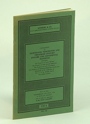 Sotheby & Co. Catalogue of Eighteenth, Nineteenth and Twentieth Century …