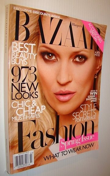 Harper's Bazaar Magazine, March 2010 - Kate Moss Cover