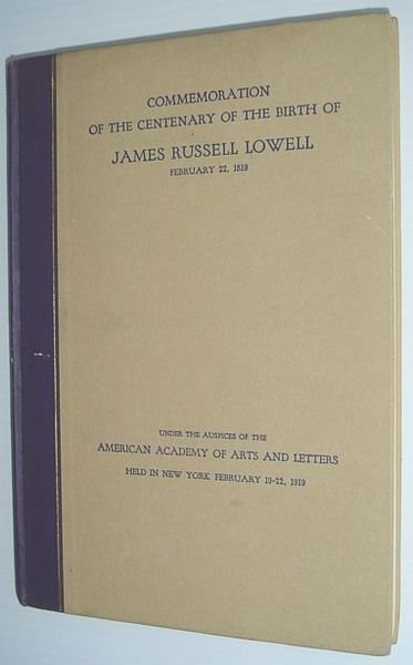 Commemoration of the Centenary of the Birth of James Russell …