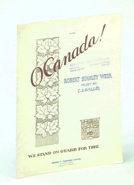 O [Oh] Canada!: Piano Sheet Music with Lyrics