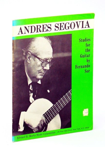 Andres Segovia: Twenty Studies for the Guitar By Fernando Sor