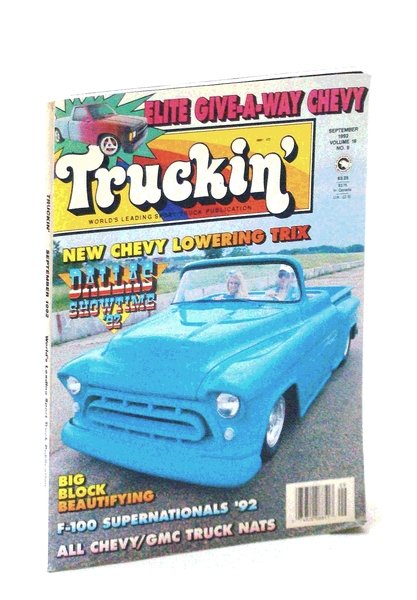 Truckin' Magazine, September [Sept.] 1992: Cover Photo of Michael Grove's …