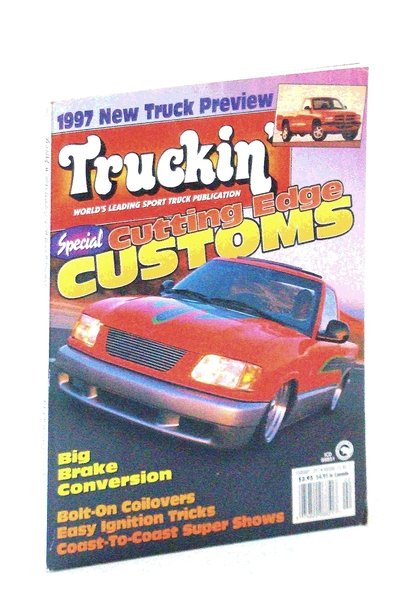 Truckin' Magazine, February [Feb.] 1997: Cover Photo of Full-Custom '96 …