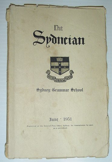 The Sydneian, June 1951 - Sydney (Australia) Grammar School