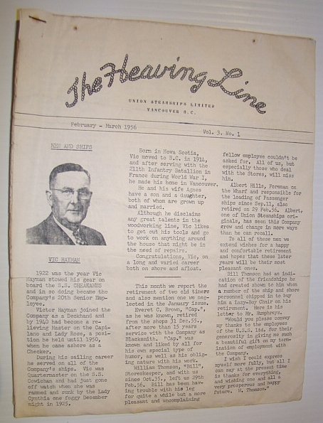 The Heaving Line - Union Steamships Limited Company Newsletter, February-March …