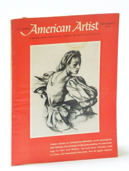 American Artist Magazine, November (Nov.) 1959 - Hans Axel Walleen …