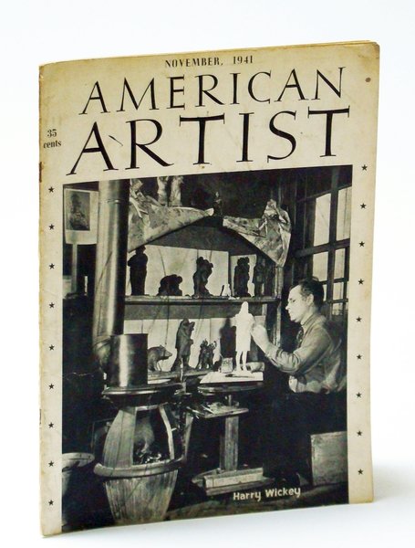 American Artist Magazine, November (Nov.) 1941 - Harry Wickey Cover …