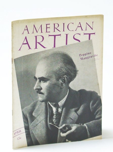 American Artist Magazine, April (Apr.) 1941 - Peppino Mangravite Cover …