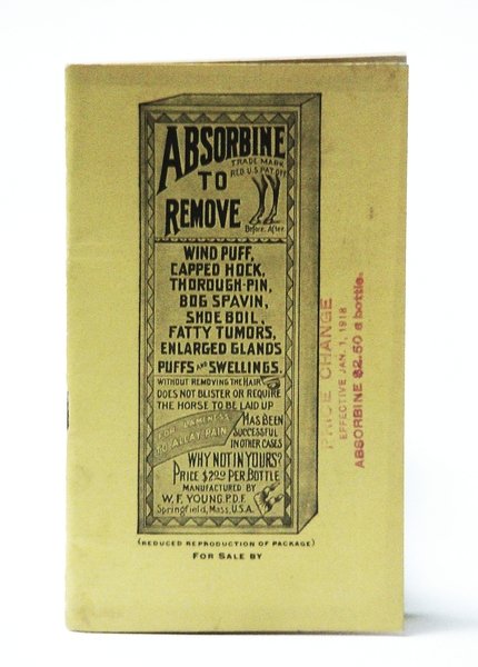 Absorbine "The Antiseptic Linament" - Vintage Horse Medication Promotional Booklet