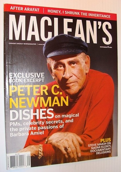 Maclean's Magazine, 8 November 2004 - Peter C. Newman Cover