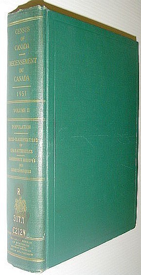 Ninth Census of Canada - 1951 - Neuvieme Recensement Du …