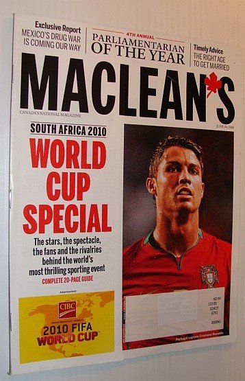 Maclean's Magazine, 14 June 2010: World Cup Special - South …