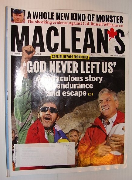 Maclean's Magazine, 1 November 2010 - Miraculous Miner Rescue in …
