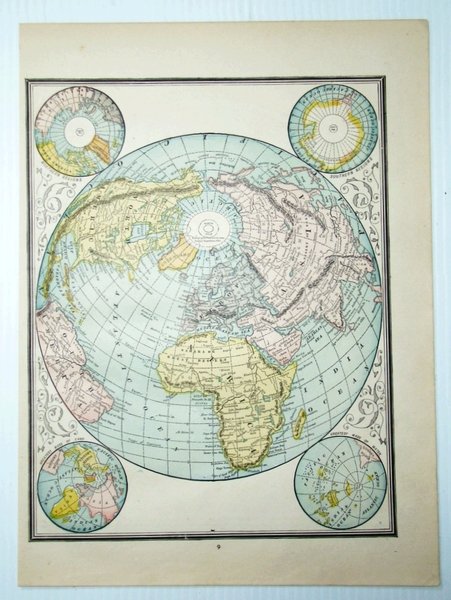 1889 Color Map of the World