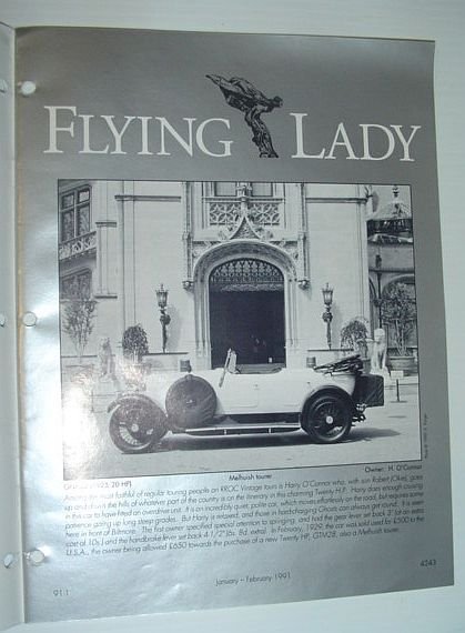 Flying Lady - The Periodical of the Rolls-Royce Owner's Club, …