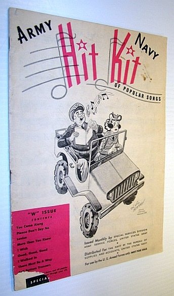 Army Navy Hit Kit of Popular Songs - "W" Issue …