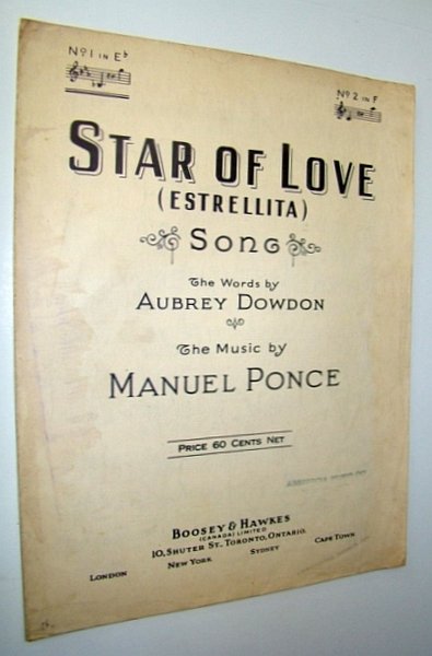 Star of Love (Estrellita) - Sheet Music for Voice and …