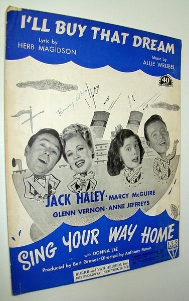 I'll Buy That Dream: Sheet Music for Voice and Piano …