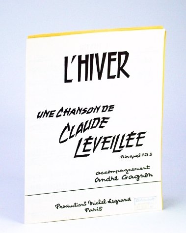 L'Hiver: Sheet Music for Voice and Piano