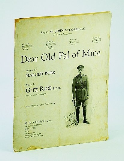 Dear Old Pal of Mine: Sheet Music for Piano and …