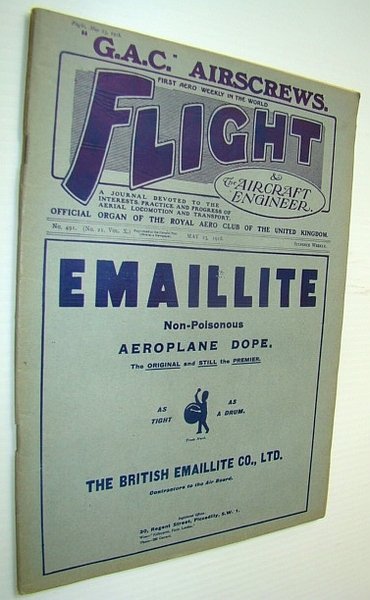 Flight (Magazine) And The Aircraft Engineer, May 23, 1918