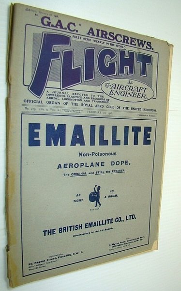 Flight (Magazine) And The Aircraft Engineer, February 28, 1918 - …