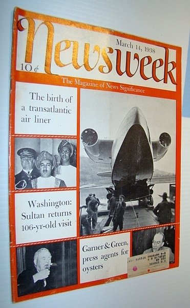 Newsweek Magazine, March 14, 1938