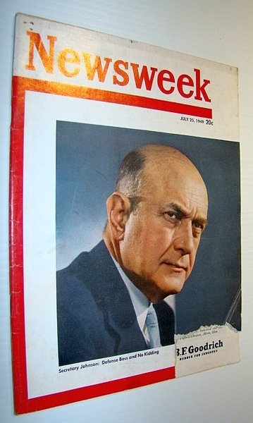 Newsweek Magazine, July 25, 1949 - Cover Photo of Louis …