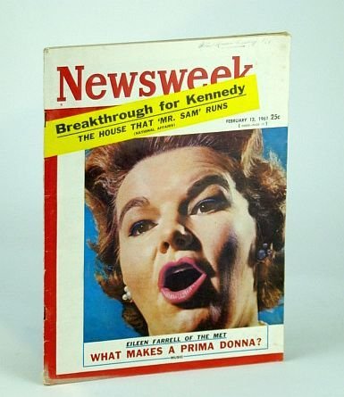 Newsweek Magazine, February (Feb.) 13, 1961 - Eileen Farrell Cover …