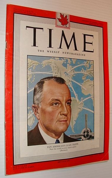 Time Magazine, 28 March 1949 *Cover Portrait of Pan American …