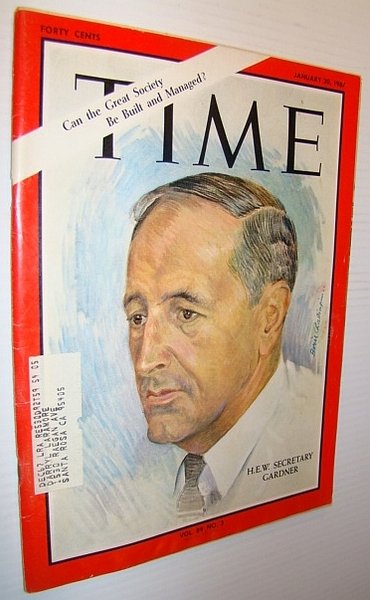 Time Magazine, January 20, 1967 - H.E.W. Secretary John Gardner …