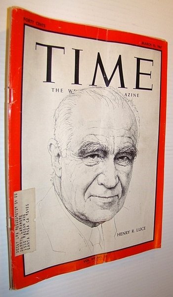Time Magazine, March 10, 1967 - Henry R. Luce Cover