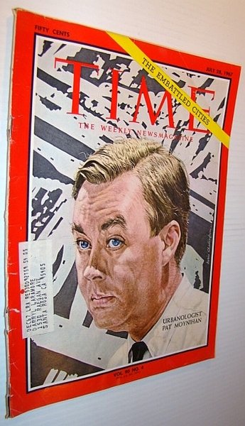 Time Magazine, July 28, 1967 - Patrick Moynihan Cover Illustration