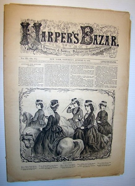 Harper's Bazar (Bazaar)Magazine, August 13, 1870 - A Repository of …