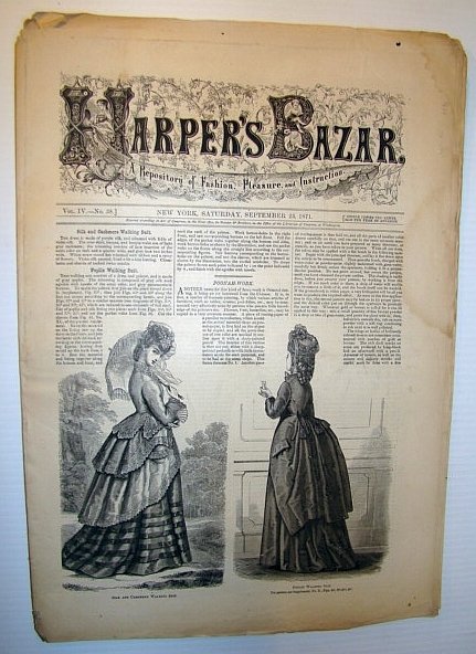 Harper's Bazar (Bazaar) Magazine, August 12, 1871 - A Repository …