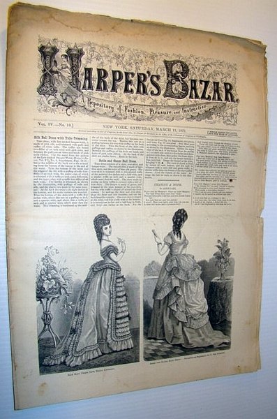 Harper's Bazar (Bazaar) Magazine, March 11, 1871 - A Repository …