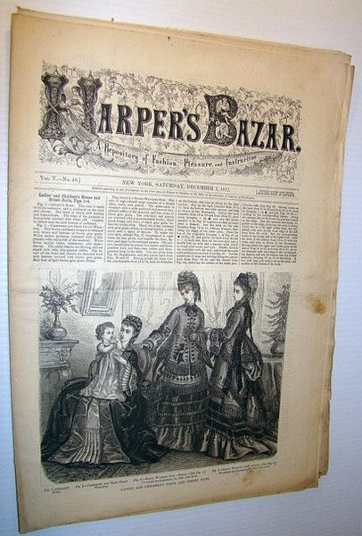 Harper's Bazar (Bazaar) Magazine, December 7, 1872 - A Repository …